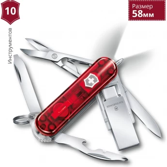 Нож-брелок VICTORINOX MIDNIGHT MANAGER@WORK 4.6336.TG16 Нож-брелок VICTORINOX MIDNIGHT MANAGER@WORK 4.6336.TG16